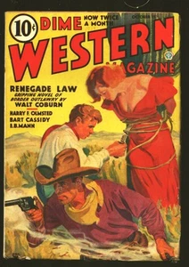 Dime Western- 12/15/1934 - Walter Baumhoffer cover - Renegade Law FN- - Picture 1 of 2