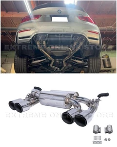 Para 15-20 BMW F80 M3 F82 M4 | 2.5" Tubería con 3.5" Puntas Cuádruples Eje Escape Trasero - Imagen 1 de 20