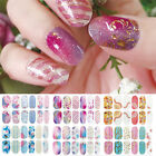 Gradient Color Nail Polish Sticker Nail Wraps Full Cover Nail Art Decoration
