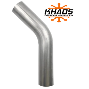 1 End Expanded 2.5" 45 Degree Exhaust Elbow Mandrel Bend 304 SS 16 gauge - Picture 1 of 7
