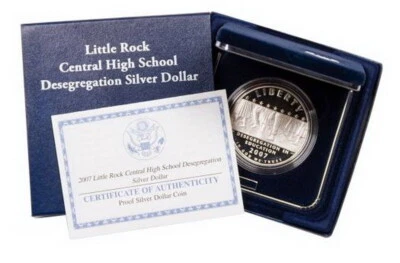 2007 P US Mint $1 Little Rock High School Desegregation Commemorative Proof Coin - Image 1 of 3