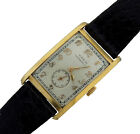 Vintage Patek Philippe Gold Men's Watch Blk Leather Strap 1930S Original