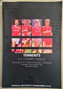 Liverpool V Manchester United Programme - FA Charity Shield 1990 - Tennents - Picture 1 of 1