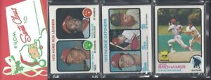 1973 Topps 12 Card Holiday Design Baseball Rack Pack...Rookie Catchers