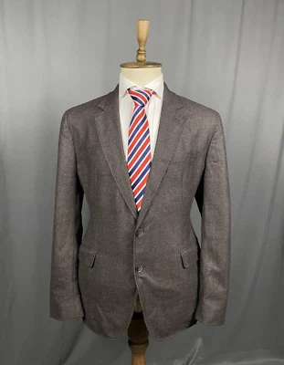 Chaqueta Blazer Abrigo Deportivo de Lana Marrón Hackett Ing Loro Piana para H... - Imagen 1 de 4