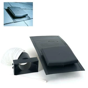 10K Slate Roof Tile Vent Ventilator & Adapter Kit / Extractor fans & Soil Pipe - Picture 1 of 4