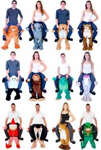 Unisex Funny Animal Lift Me Walking Carrying Costume Halloween Outfit Plus Size