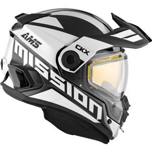 CKX Mission AMS Space White Dual Lens Helmet size X-Large
