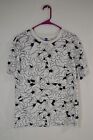 Disney Mickey Mouse Gloves All Over T-Shirt White Men’s M Divided H&M T35