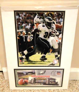 PHILADELPHIA EAGLES BRIAN WESTBROOK PHOTO and PICTORIAL ENVELOPE on 16 X 12" MAT - Picture 1 of 1