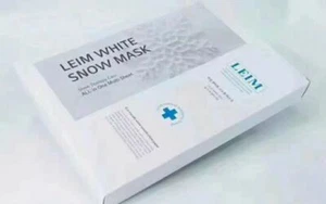 Korea LEIM White Snow Mask 10pcs #da - Picture 1 of 1