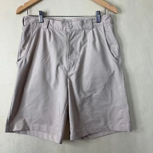 Under Armour Golf Shorts Mens Beige Performance Tan Nylon Elastane Size 32 - Picture 1 of 22