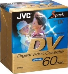 5 X Cassettes Video Mini-Dv JVC DVM-60 60 Min. Sp / 120 Min LP Dvc Minidv Mini - Photo 1/1