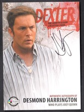 DEXTER SEASON 4 (Breygent) AUTOGRAPH CARD #D4 ADH DESMOND HARRINGTON Joey Quinn