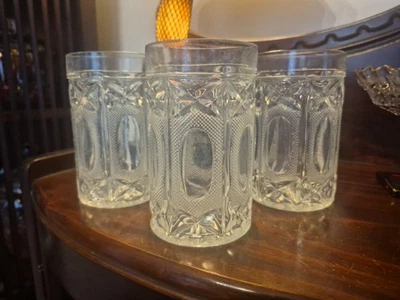 3 vasos de agua vintage Oberglas Austria cristal 5"  Foto 1 de 3