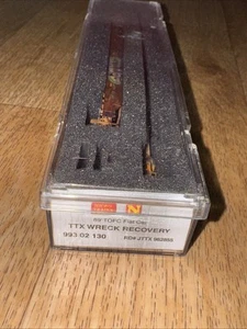 Rare micro trians ttx wreck recovery 962855 89’ TOFC Flat Car New - Picture 1 of 5