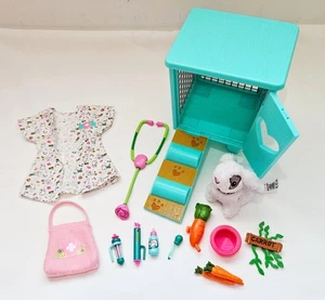 *American Girl* Wellie Wishers - Zanahoria y conejito animal veterinario del bosque - Imagen 1 de 12
