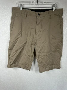 Volcom Shorts Mens 36 Khaki Chino Classic Fit Casual Skate Summer Lightweight - Picture 1 of 6