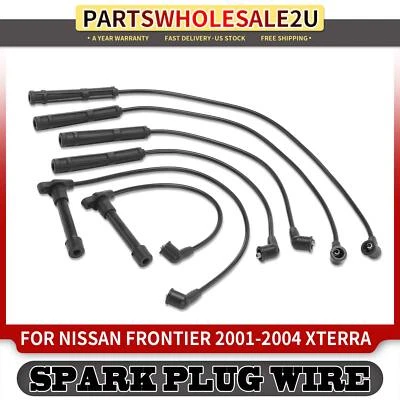 Juegos de 6 cables de bujías para Nissan Frontier 2001-2004 Xterra 2002-2004 3,3 L Foto 1 de 4