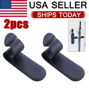 2Pcs Car Interior Accessories Umbrella Hook Holder Hanger Clip Fastener US - Picture 1 of 8