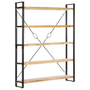 5 Tier Bookcase Storage Shelf Display Industrial Style Book Cabinet Organizer - Picture 1 of 11