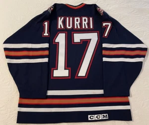 Jari Kurri Edmonton Oilers Hockey Jersey Men's Large - Picture 1 of 5