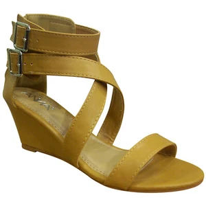 Anna Women's Lindy-11 Open Toe Wedge Sandals - Picture 1 of 8