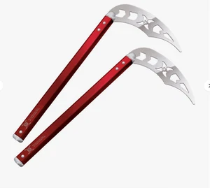 XMA ALUMINUM KAMAS 14 inch red martial arts karate - Picture 1 of 4