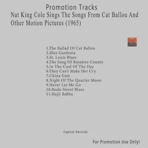 Stage, Themes.. White CD. Nat King Cole Sings The Songs From Cat Ballou 1965 - Picture 1 of 2