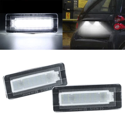 2X Für Smart Fortwo 451 450 Canbus LED Kennzeichenbeleuchtung Nummerschild - Bild 1 von 4