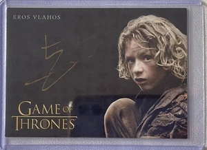 Game Of Thrones Complete Series V2 Eros Vlahos asTommy Greenhands Autograph Gold - Picture 1 of 2