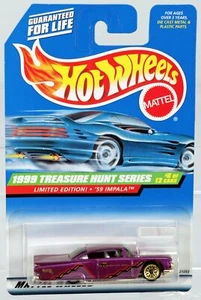 Hot Wheels '59 Impala 1999 Treasure Hunt Series - 21093 New NRFP Purple 1:64 - Picture 1 of 4