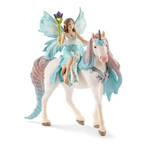 SCHLEICH Bayala Fairy Eyela with Princess Unicorn Toy Figure - Picture 1 of 1