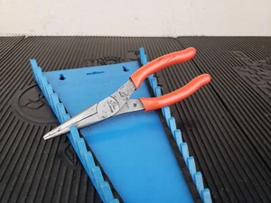#be486 Snap On 96ACF - Talon Grip™ ORANGE NEEDLE Nose Pliers - Picture 1 of 14