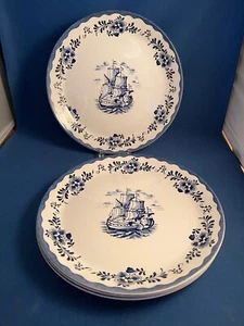 Johnson Brothers Holland Blue Scenes 10 1/8"  Dinner Plate (four available) - Picture 1 of 4