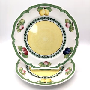 8" Villeroy & Boch Jardín Francés Flor Ensalada Postre Pan 2 Platos • Como Nuevo - Imagen 1 de 5