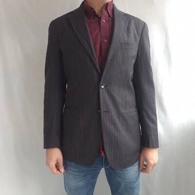 Boglioli Men's Sport Coat 100% Wool Size 50 Unstructured Blazer Surgeon Cuffs - Image 1 of 4