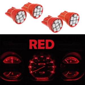 Gauge Cluster LED Dashboard Bulbs Pure Red For Dodge Ram 81-89 D100 - D350 Truck - Picture 1 of 6
