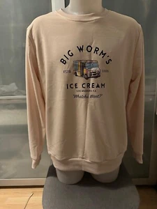 Friday para Hombres - Helado Big Worm's Whatchu ¿Quieres? Sudadera Mediana Beige Melocotón - Imagen 1 de 3