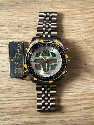 Men's Philip Persio IPS 90AAM0606 Watch Quartz Day Date Stainless New - Image 1 of 4