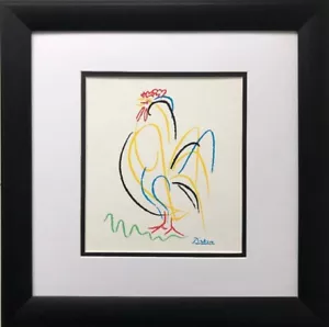 Serigrafía Pablo Picasso "Gallo" ENMARCADA PERSONALIZADA - Imagen 1 de 3