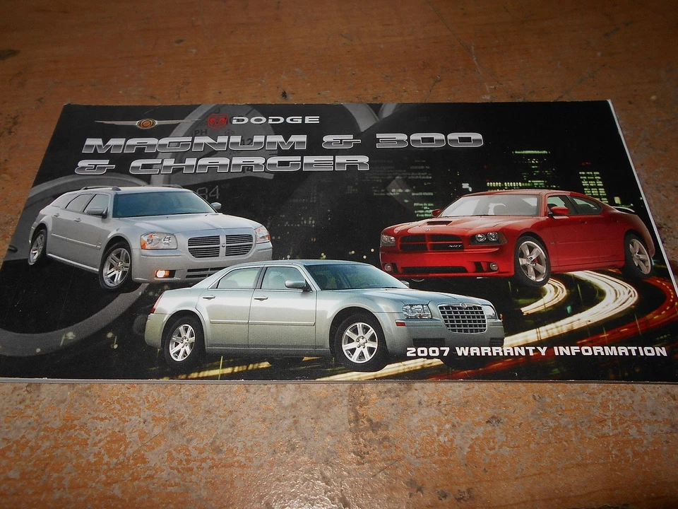 Dodge Charger Magnum Chrysler 300 2007 garantía manual del propietario folleto complementario Foto 1 de 1