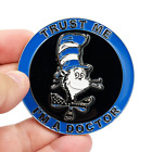 BL8-004 Dr Seuss Cancel Culture Back the Blue Cat in the Hat Challenge Coin Poli