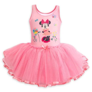 Disney Store Minnie Mouse Deluxe Leotard with Tutu Girl Size 4 5/6 - Picture 1 of 2