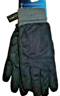 Isotoner Black Smartouch Smartdri Gloves Men's M New - Image 1 of 4