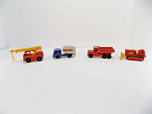 Vintage Lesney Matchbox No. 16 Red Case Lot Of 4 Original Soft Treads - Picture 1 of 4