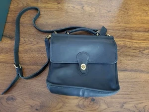 Vintage COACH F4C-9927 Willis Crossbody Purse In Navy Blue - Picture 1 of 21