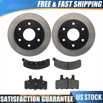 Juego de pastillas de freno y rotores delanteros para GMC K1500 5,7 L 1988 1989 1990 1991 1992 Foto 1 de 4