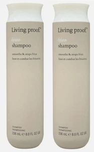 2 Living Proof No Frizz Shampoo 8 Oz Smooths And Stops Frizz New Lot Of 2 - Picture 1 of 2