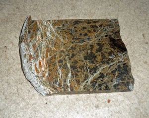 Browns with fine white stripes San Simeon Jasper rock slabs from Calif. Coast - Picture 1 of 4